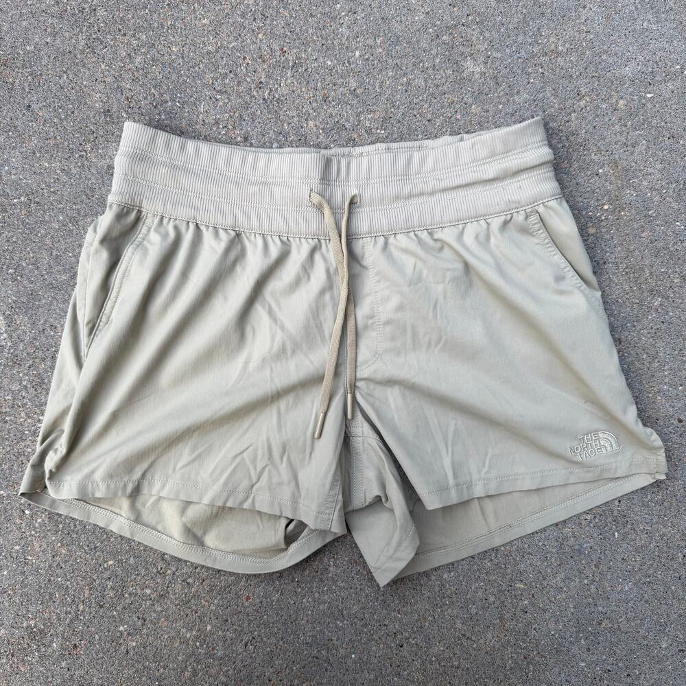 The North Face Tan Aphrodite Motion Shorts Style NF0A4AQF Womens Size SMALL